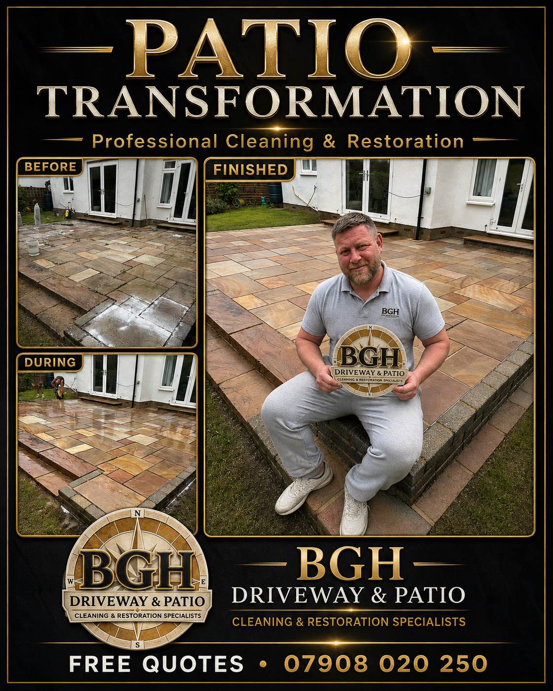BGH Driveway & patio cleaning & restoration specialists  – Trades