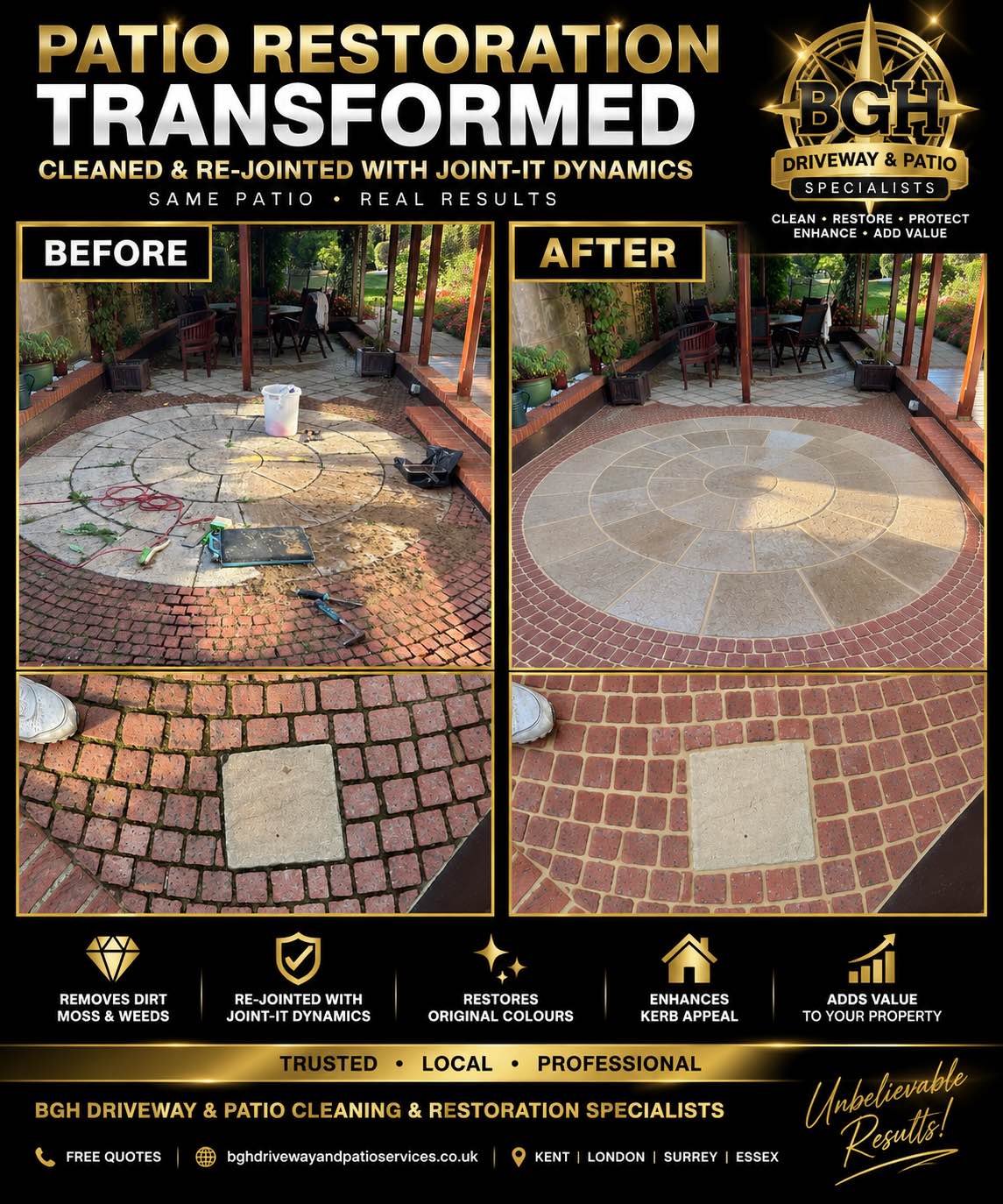 BGH Driveway & patio cleaning & restoration specialists  photo