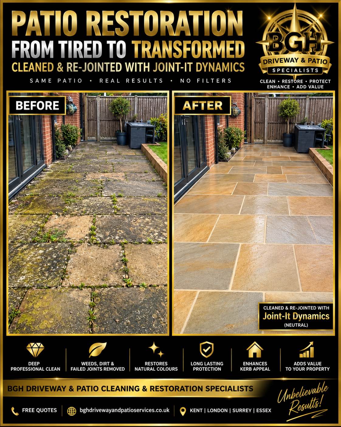 BGH Driveway & patio cleaning & restoration specialists  photo